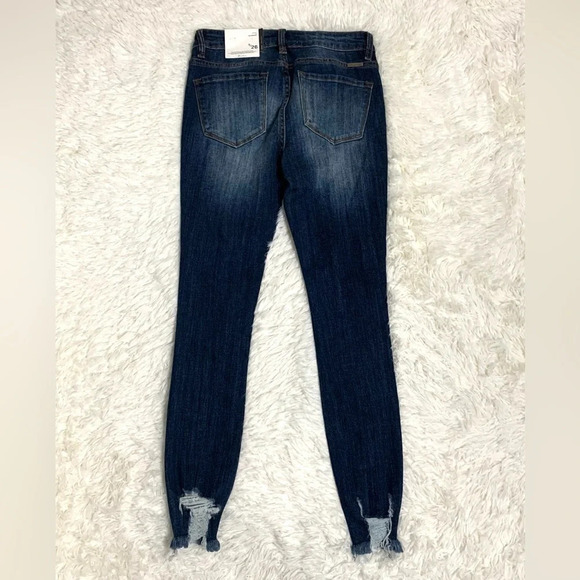 KANCAN jeans Mid Rise Ankel Destoyed Skinny Jeans, 5/26. New with tag - Picture 16 of 16